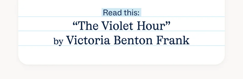 The Violet Hour The Violet Hour