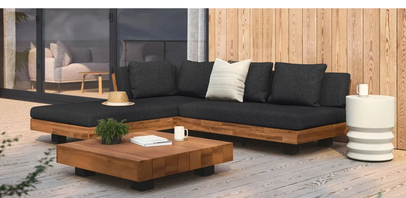 The Lubek's close-to-the-ground style only encourages you to sink into those dreamy weather-resistant cushions.