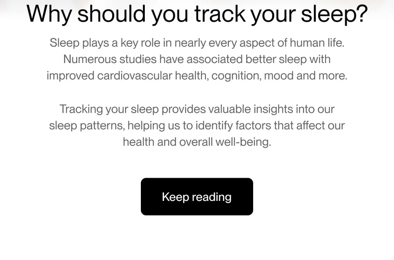 Why should you track your sleep?