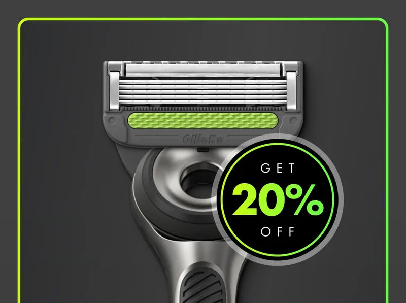 GET 20% OFF GilletteLabs with Exfoliating Bar Razor