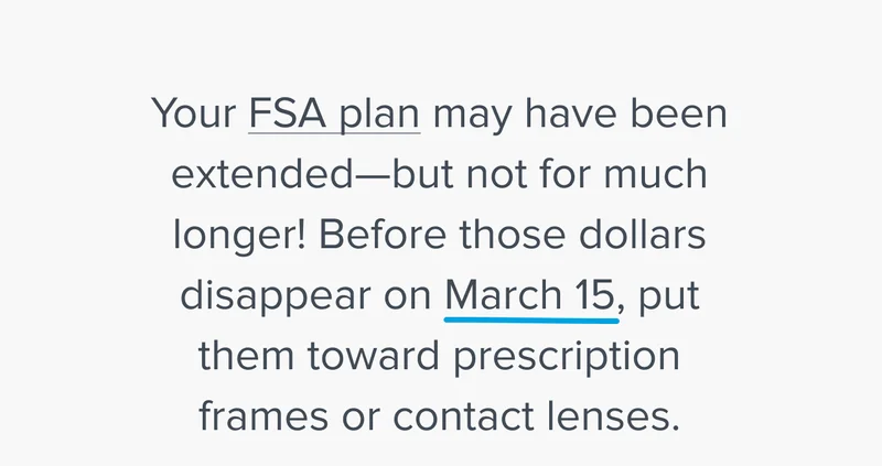 If you have leftover FSA dollars