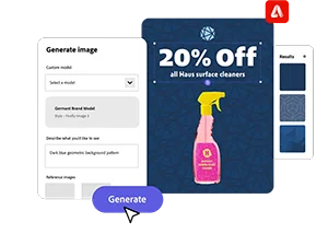Advertising announcing 20% off being creating in a edition tool
