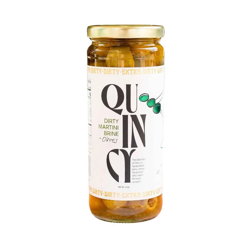 Dirty Martini Brine & Olives, 4 Oz