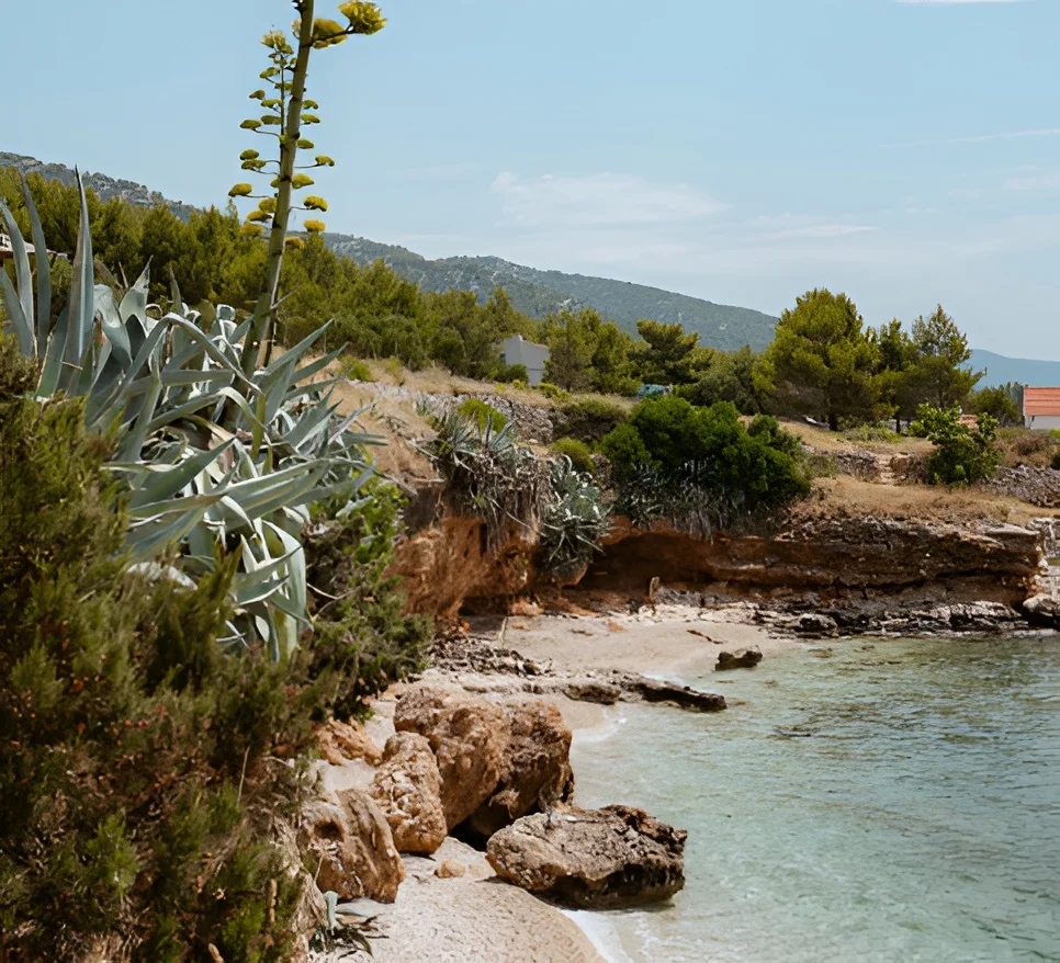 The Croatian hamlet of Gromin Dolac sits above several beautiful beaches and offers plenty of opportunity to experience wellness in the wild.