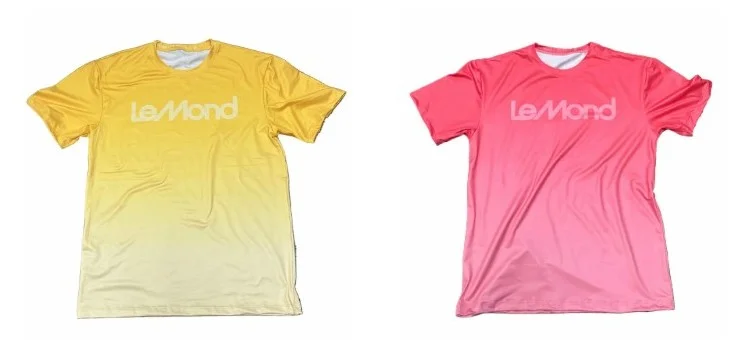 LeMond Performance Tees Yellow and Pink