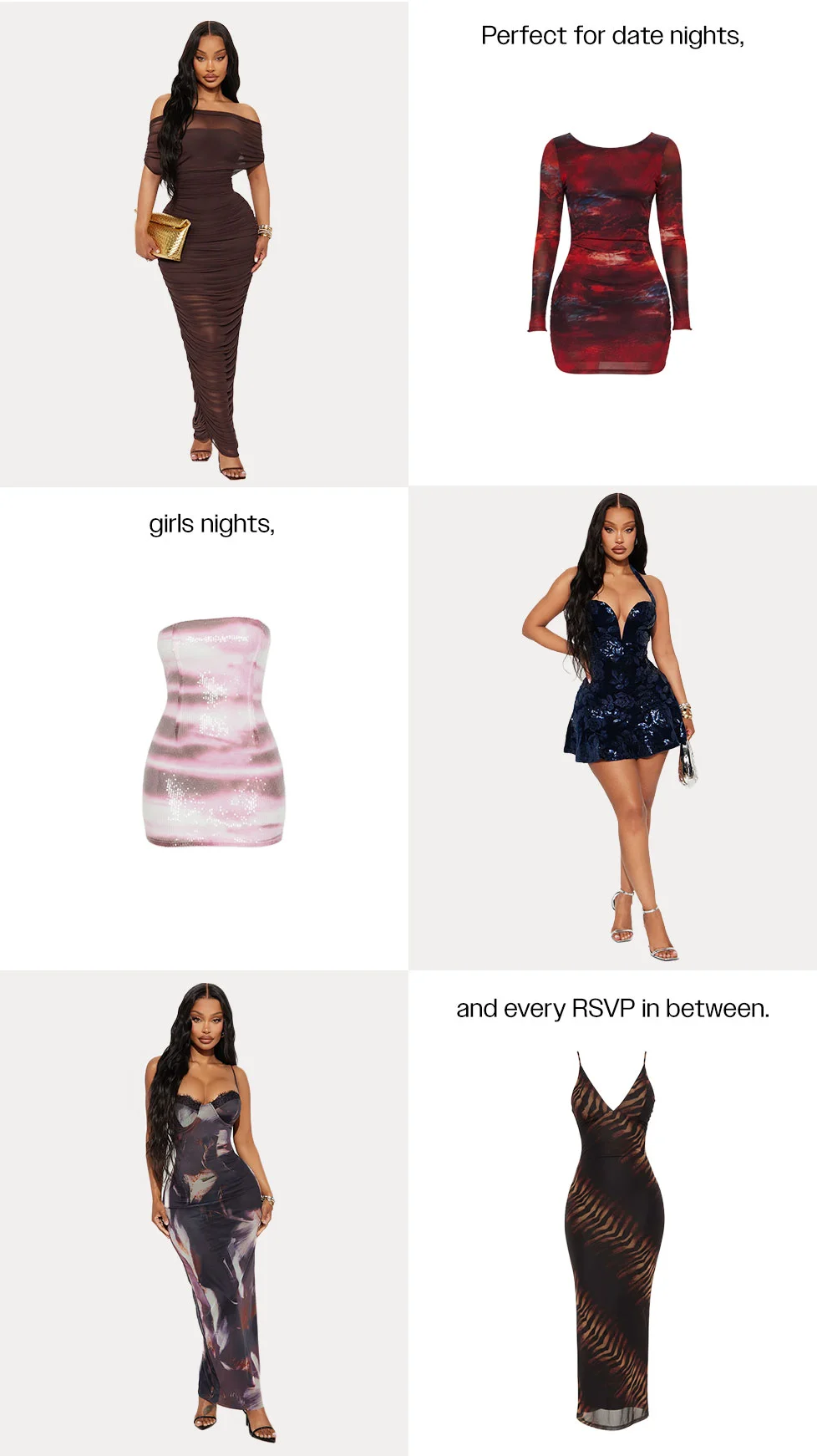 an image of a woman in a dress and a dress with different styles