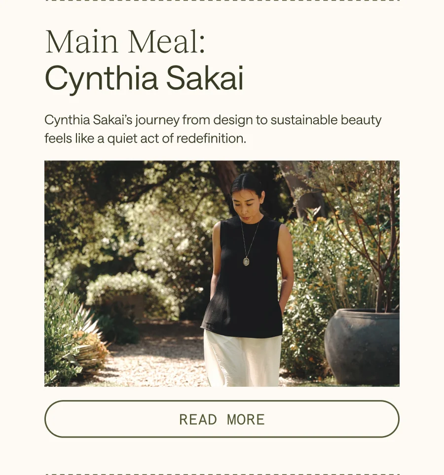 Main Meal: Cynthia Sakai