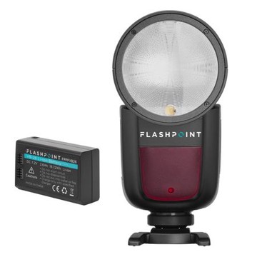 Flashpoint Zoom Li-on X R2 TTL On-Camera Round Flash Speedlight For Canon (Godox V1)