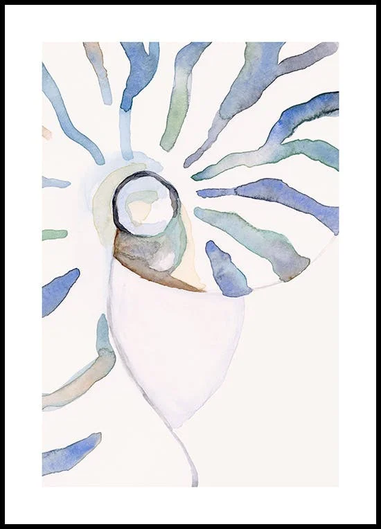 Abstract Seashell Poster