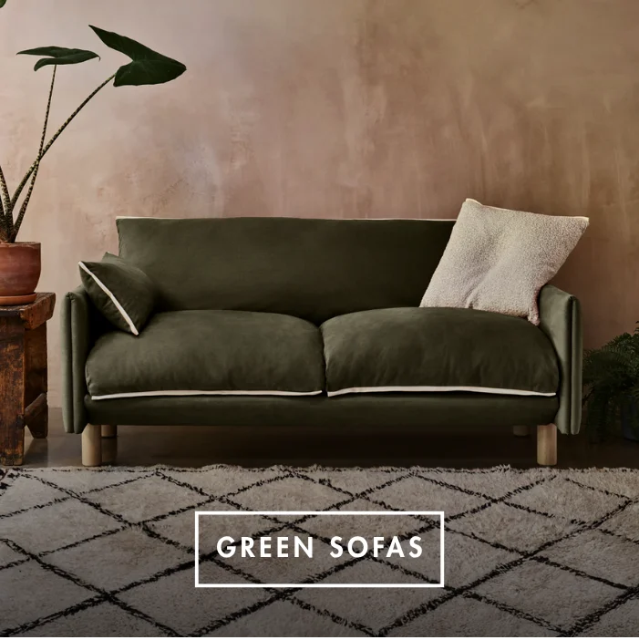 How to style a green sofa