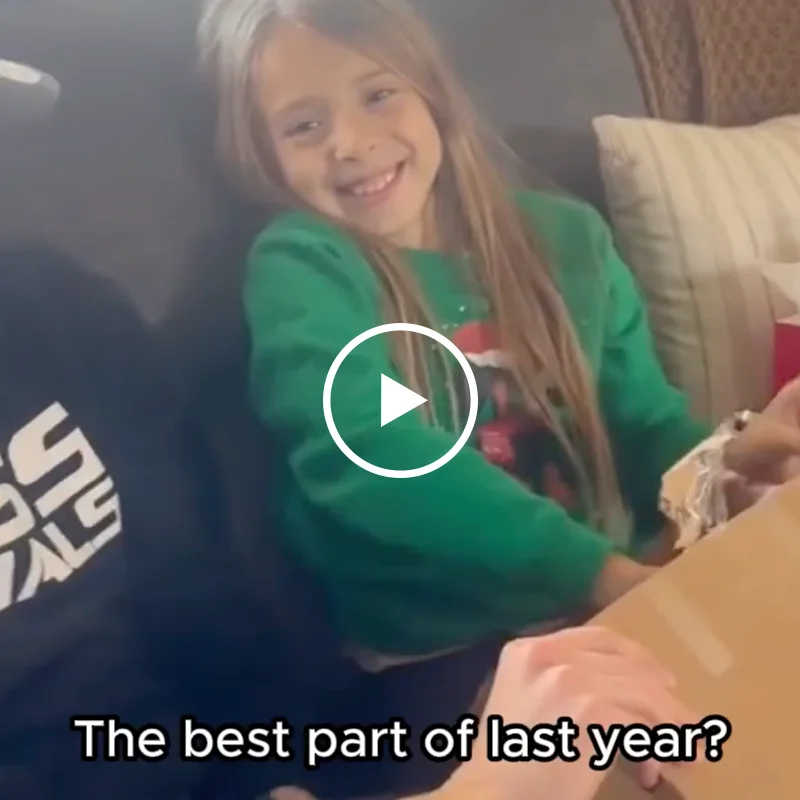 A compilation video of customers unwrapping their Crown and Paw gifts last year