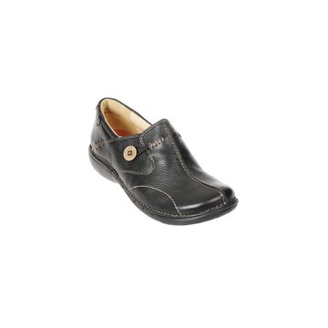 Clarks Unstructured Leather Slip-on Shoes - Un.Loop