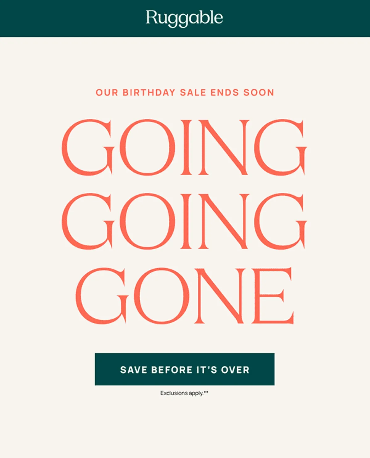 Save Before It's Over