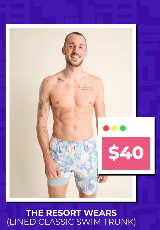 Lined Classic Swim Trunk: The Resort Wears NOW $40