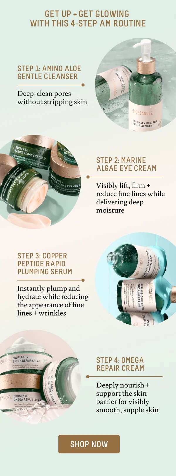 Get Up + Get Glowing With This 4-Step AM Routine