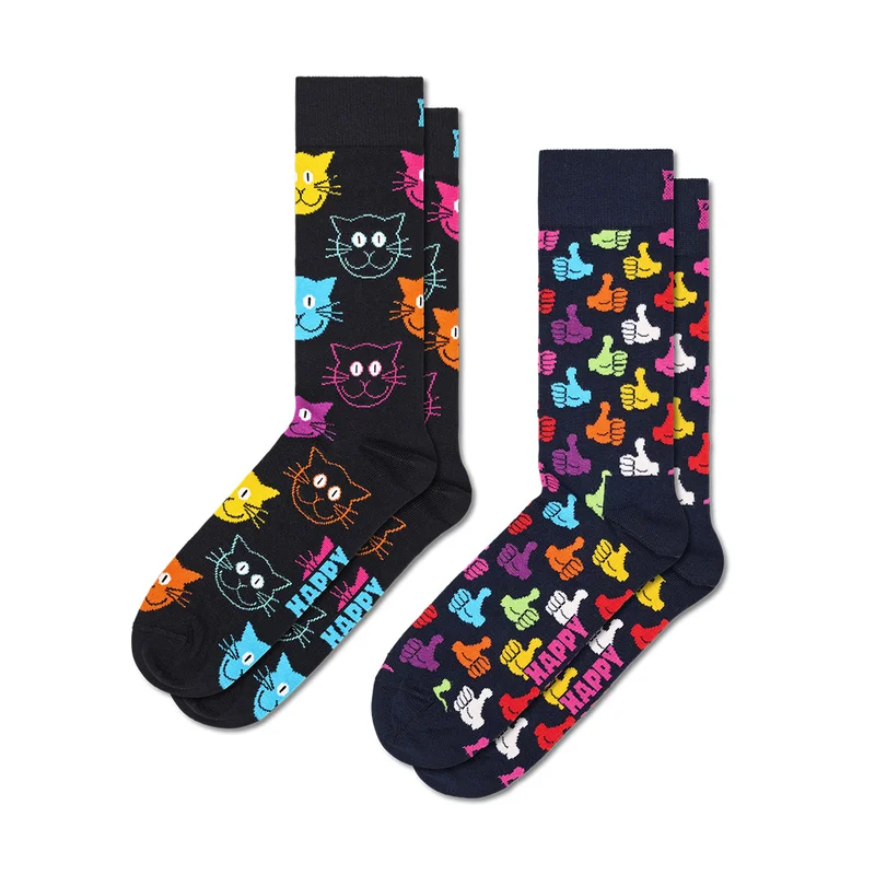 2-Pack Classic Cat Socks