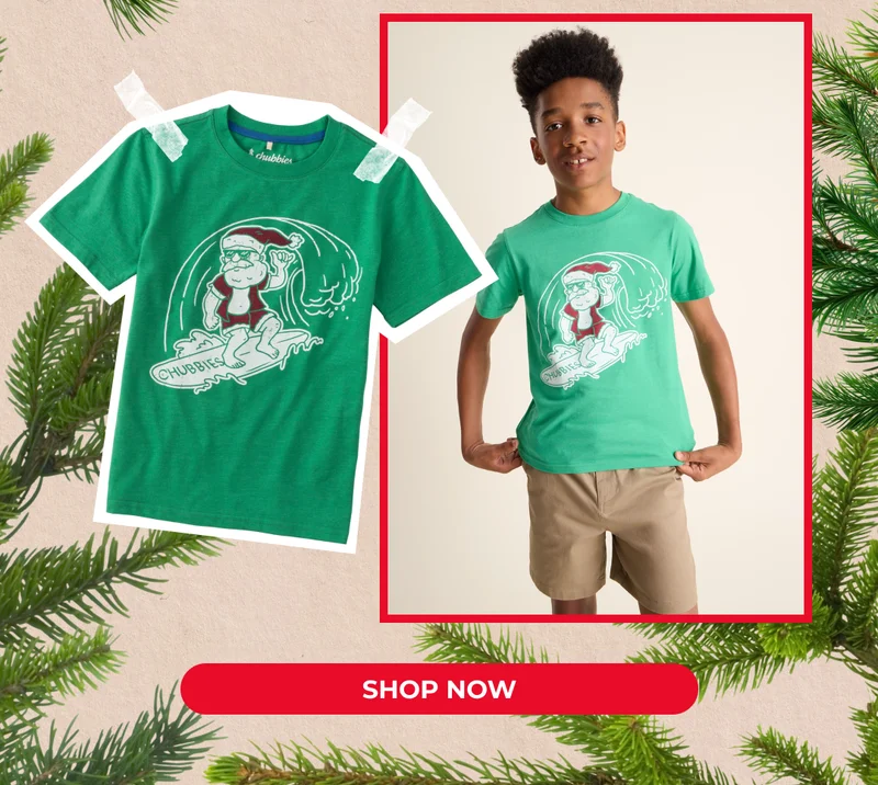 Boys T-Shirt: The Ol' Surfin' Nick - Green