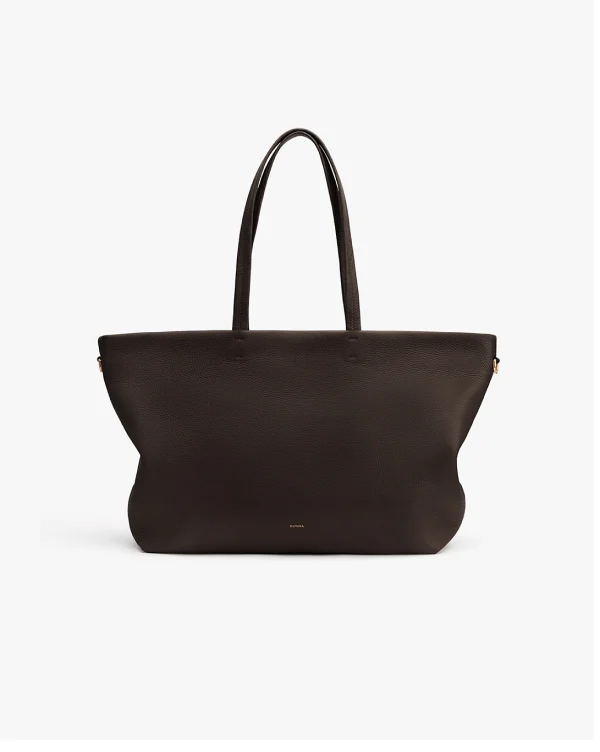 Small Easy Zipper Tote Mocha