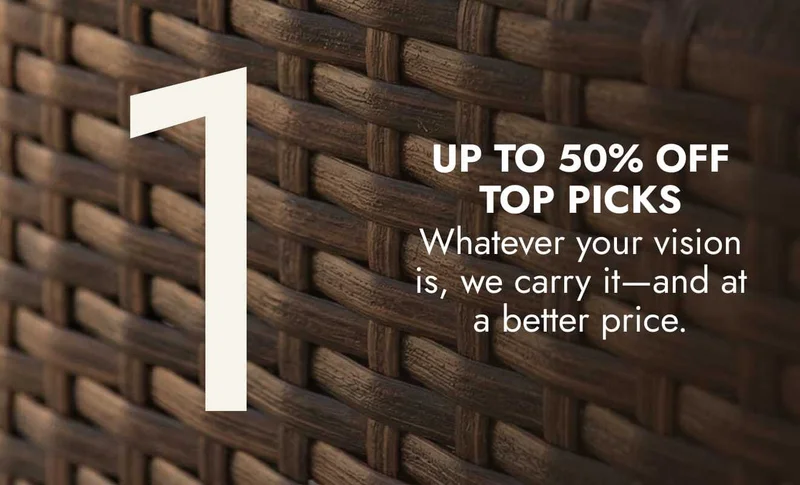 1. Up to 50% off top picks