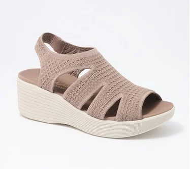 Skechers Parallel Lite  Slingback Wedge Sandals