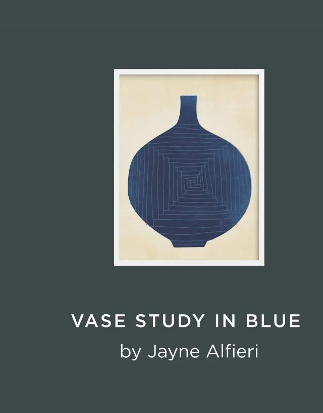 Vase Study In Blue