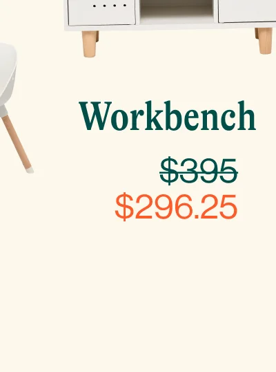 The Workbench From $395 To $296.25