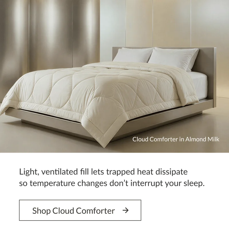 Cloud Comforter in Almond Milk