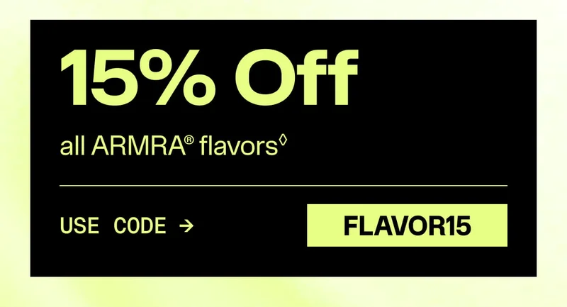 15% off ARMRA flavors