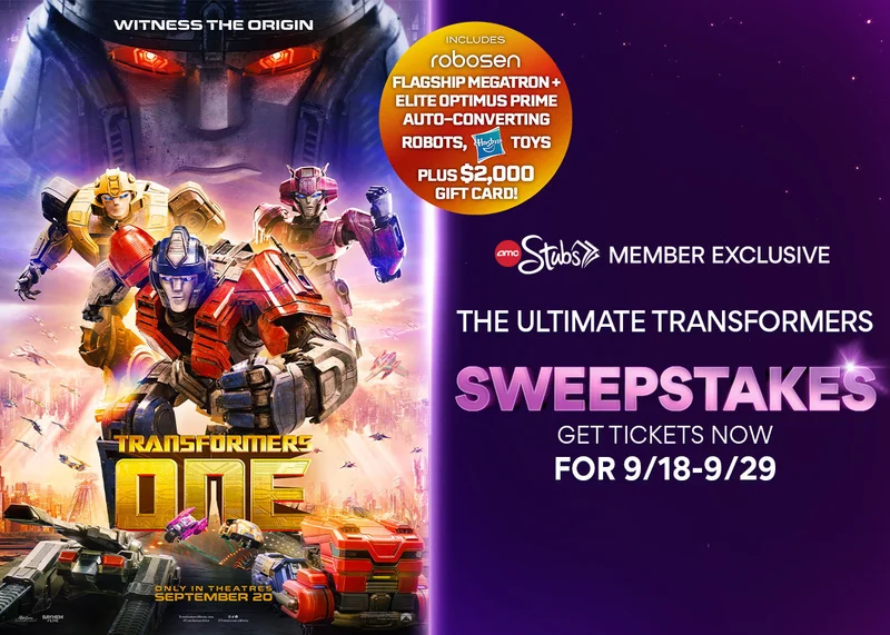 TRANSFORMERS ONE Sweeps