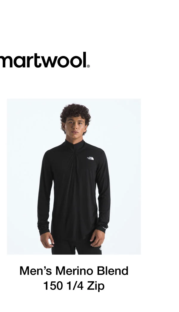 TNF X Smartwool Men’s Merino Blend 150 Long-Sleeve ¼-Zip