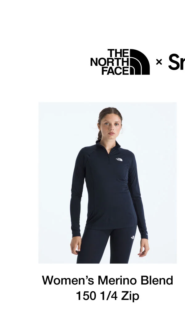 TNF X Smartwool Women’s Merino Blend 150 Long-Sleeve ¼-Zip