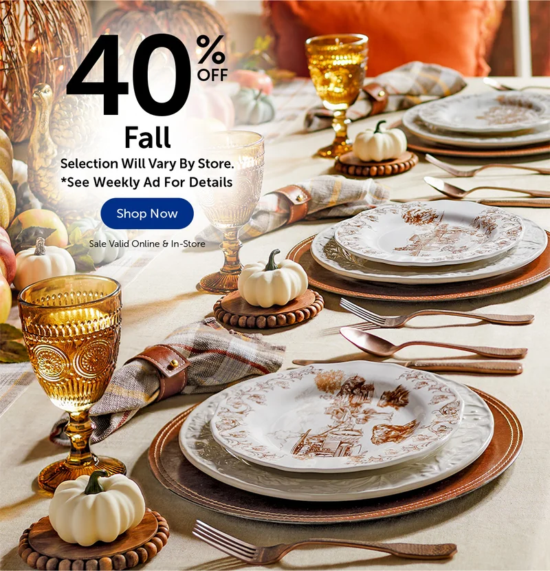 40% Off Fall Floral, Decor, Party & Crafts