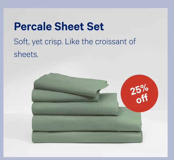 [25% off] >> Percale Sheet Set >>