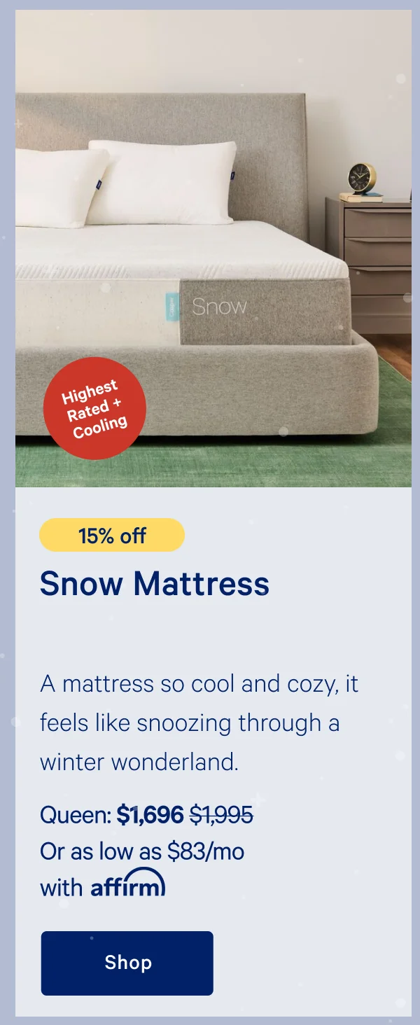 [15% off] >> Snow Mattress >>