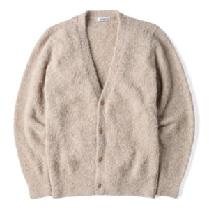 Boucle Alpaca V-Neck Cardigan