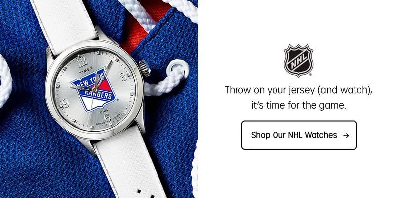 Throw on your jersey (and watch), it's time for the game. | Shop Our NHL Watches