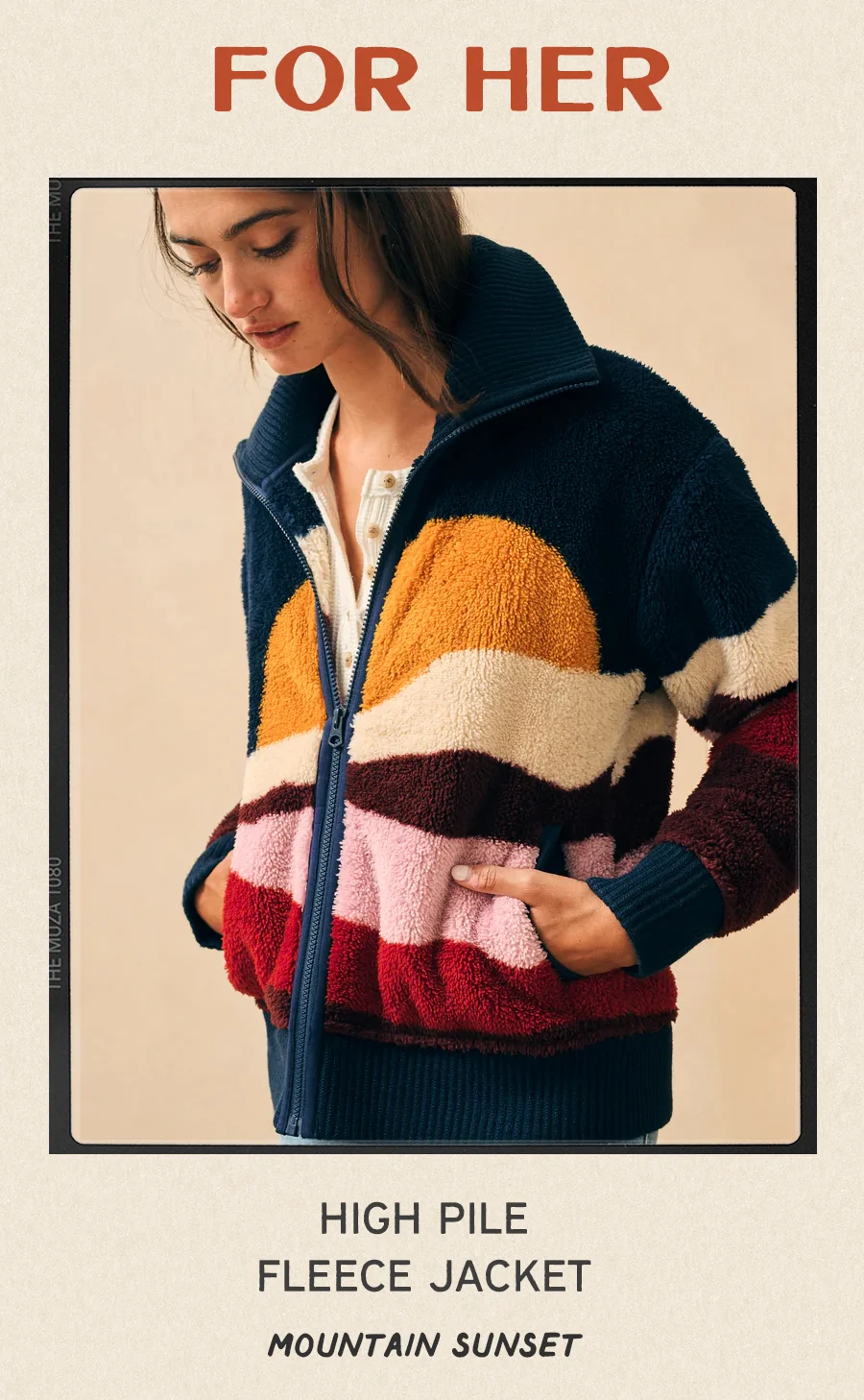 For her High Pile Fleece Jacket