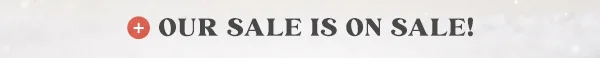 Our Sale Is On Sale!