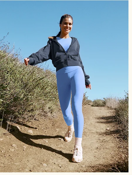 Spacedye Caught In The Midi High Waisted Legging in Flower Blue