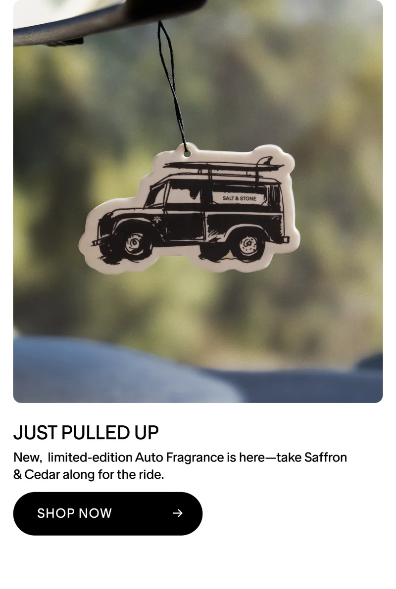 JUST PULLED UP New,  limited-edition Auto Fragrance is here—take Saffron & Cedar along for the ride.
