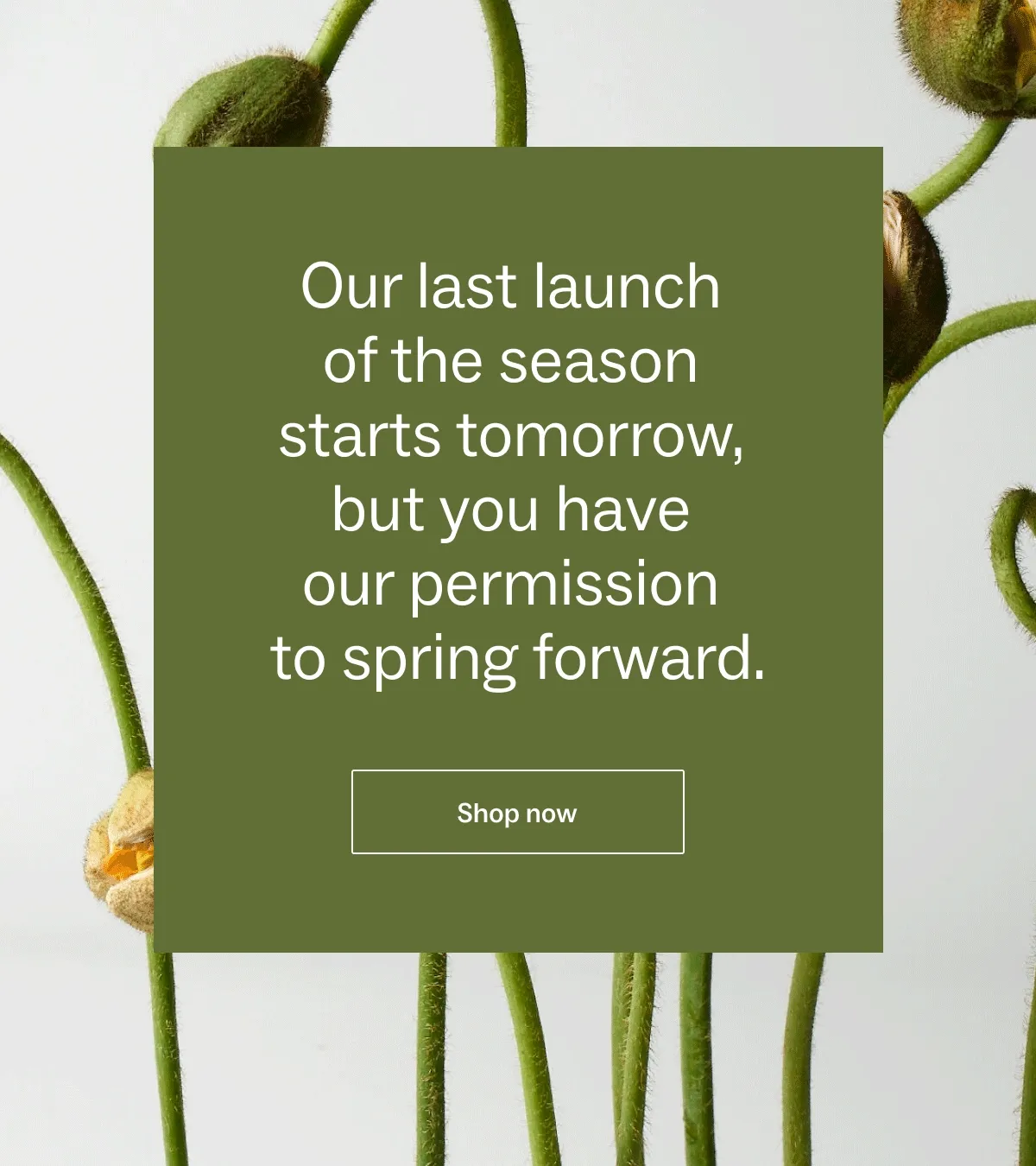 Our latest launch of the season