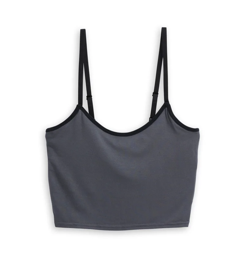 Image of Longline Bra Top - TENCEL™ Modal Slate