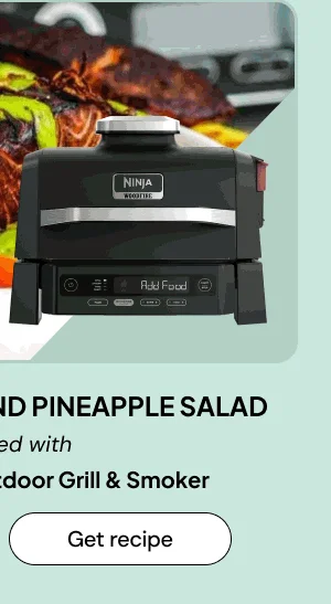 Grilled salmon and pineapple salad
