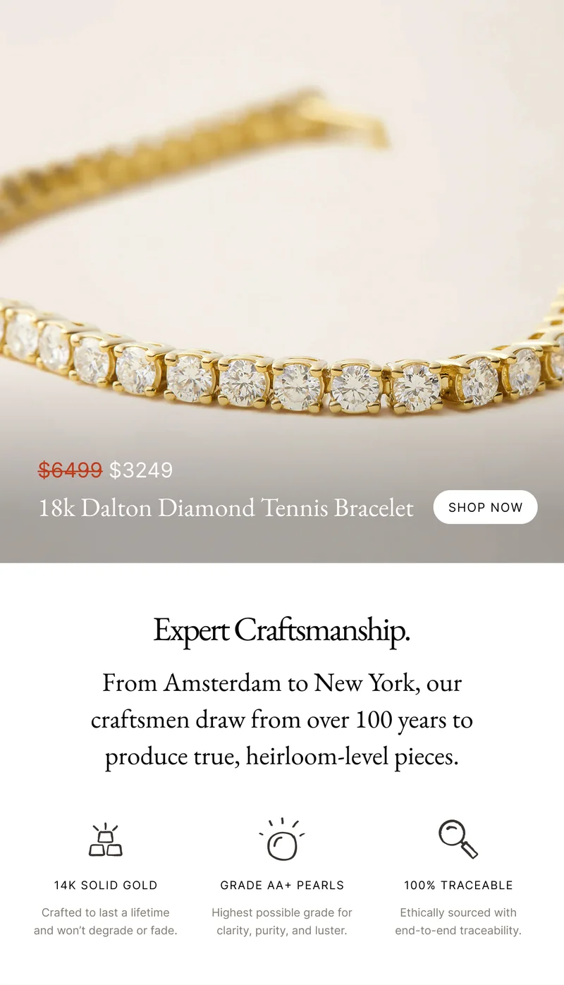 18k Dalton Diamond Tennis Bracelet