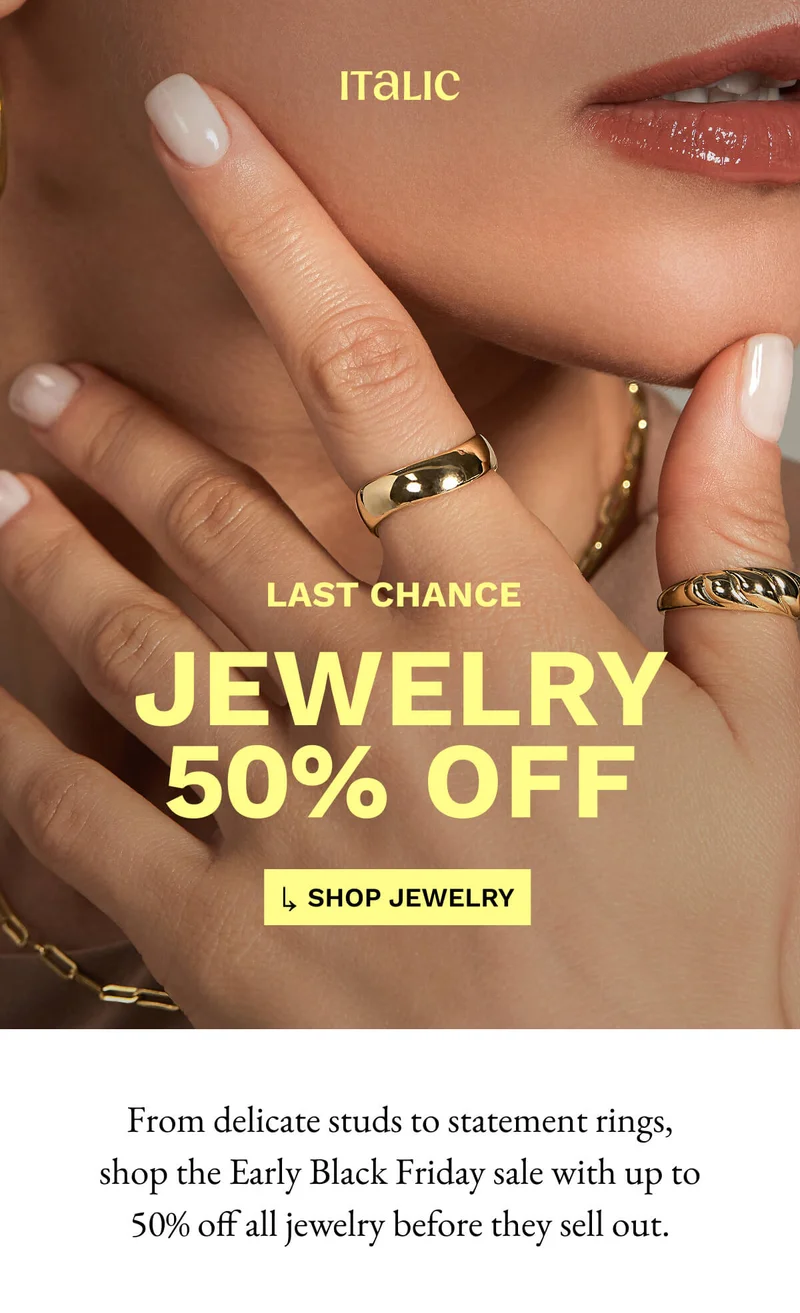 Italic | Life is Luxury | LAST CHANCE JEWELRY 50% OFF 4 SHOP JEWELRY