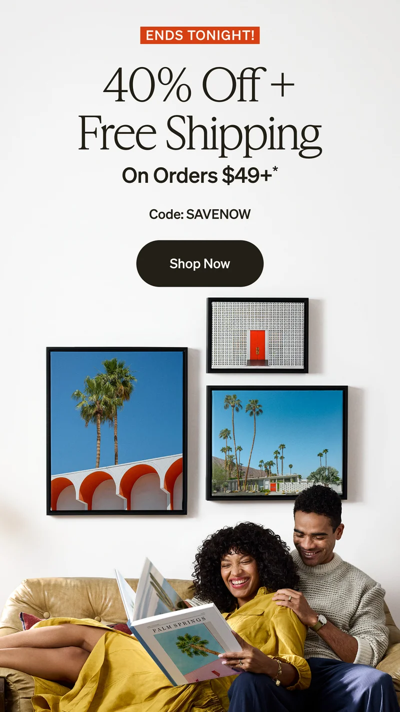 40% off + Free shipping on orders $49+