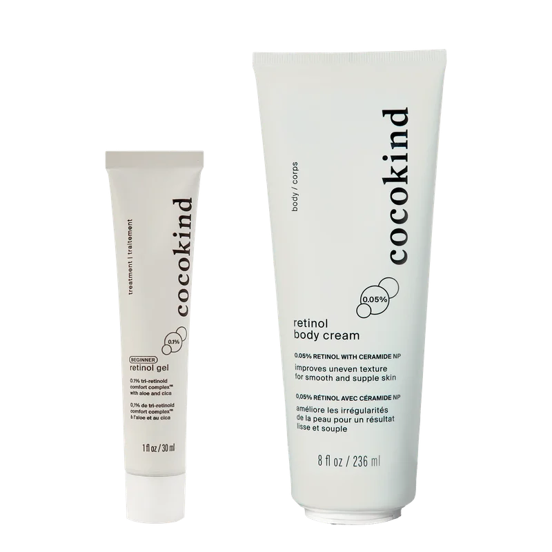 Image of retinol face + body duo