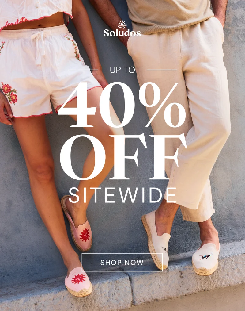 Up to 40% OFF SITEWIDE [SHOP NOW]