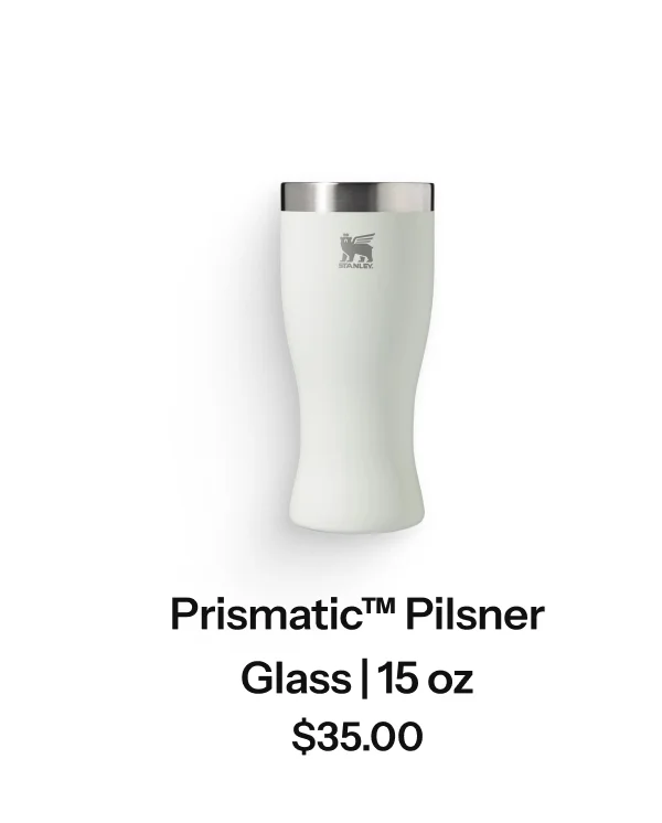 Prismatic Pilsner Glass | 15 oz