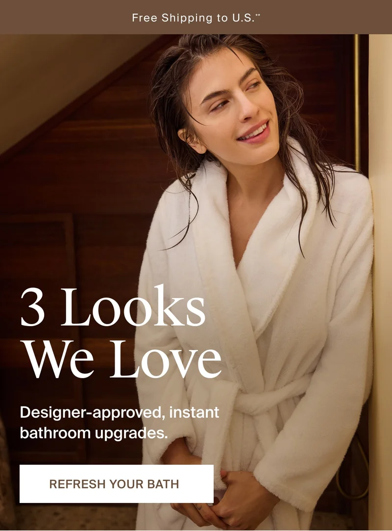 3 Looks we love. Refresh your bath
